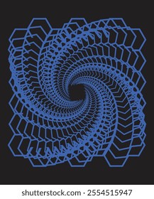 A cool blue spiral design with web-like intricacies, perfect for professional layouts, branding, or abstract themes.