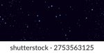 Cool Blue Twinkling Star Field Background in Deep Space Night Sky