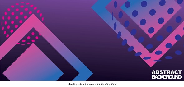 Vetor de fundo dinâmico roxo-azulado fresco.