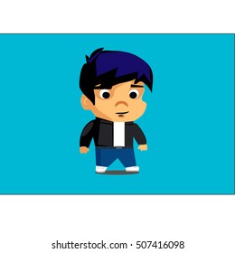 Cool boy cartoon