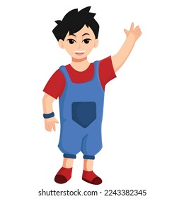 Ilustración de diseño de caracteres Cool Boy
