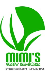 Cool brand logo design with leaf image