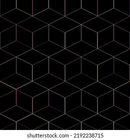 Cool bright colorful seamless pattern with rhombus shape diamonds, vector texture Trendy abstract background.