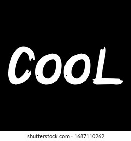 Cool brush hand drawn paint on black background. Design lettering templates for greeting cards, overlays, posters