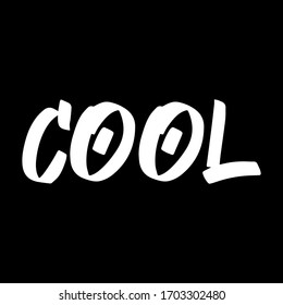 Cool brush hand drawn paint on black background. Design lettering templates for greeting cards, overlays, posters