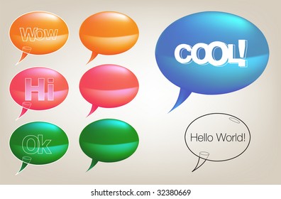 Cool! Bubbles (High detailed vector balloons)