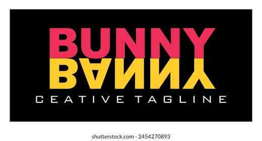 cooler BUNNY-Text, Design oder Icon frei.
