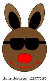 cool bunny  glasses