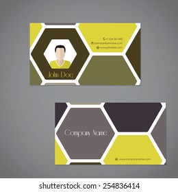 Cool business card with two sided design
