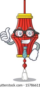 Cool Businessman chinese paper lanterns cartoon character