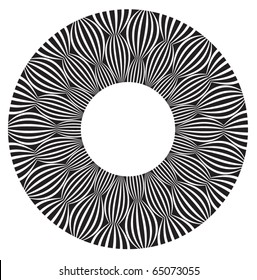 Cool b&w, vector circular pattern