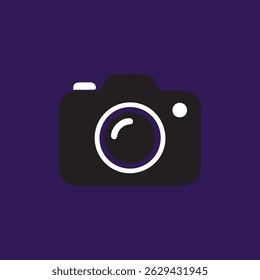 Cool Camera Icon in Abstract Circle (Ícone legal da câmera em círculo abstrato)
