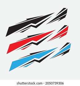 cool car sticker simple design vector