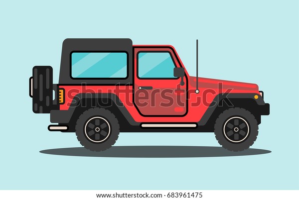 Cool car. Vector illustration in flat style.\
Modern simple and clean\
design