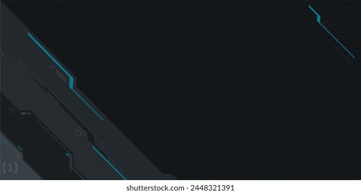 Cool Carbon Dark Abstract Mecha Gundam Metaverse Tech Futuristic Cyber Gaming Geometric Background