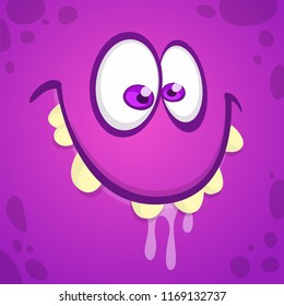 Cool Cartoon Monster Face illustration