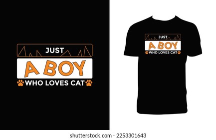 Magnífica tipografía de gato T diseño de camiseta 