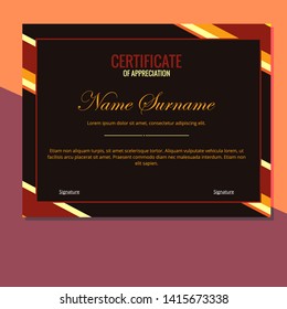 Cool Certificate of Appreciation Template Design