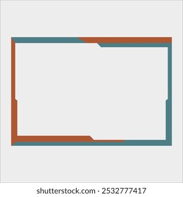 Decoración abstracta fresca del marco del certificado