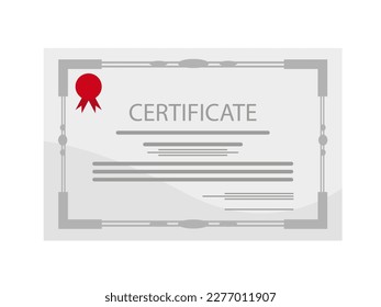 cool character flat school diploma sheet illustration image and suitable for illustration of news articles and graphic design
