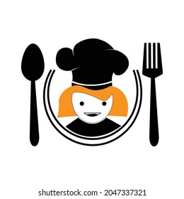 cool chef hat. vector icon illustration