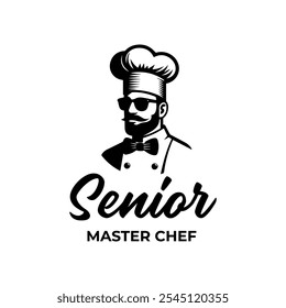 Cool Chef With Sunglasses For Food Restaurant Company Logo Design