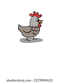 cool chick vector illustration, symbol