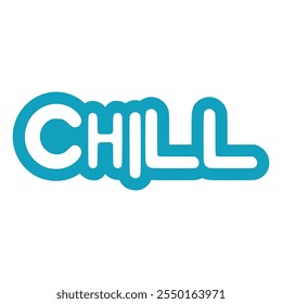 cool chill sticker fashion lifestyle vector illustration template design