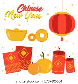 cool chinese new year supplies vector design collection, can be use to make poster