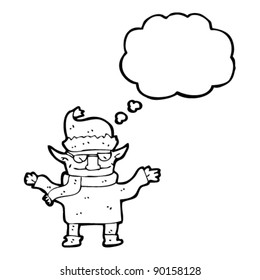 cool christmas elf cartoon