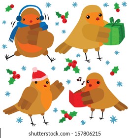 Cool Christmas Robin Characters