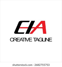 Cool CIA text vector, company logo design,.