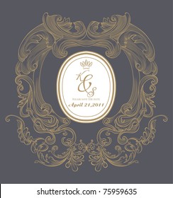 cool classic and nice wedding card for your need