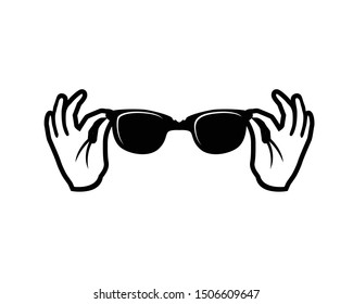 Cool and Classy Gesture with Glasses 