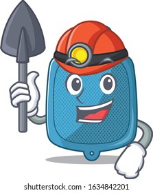 Cool clever Miner hot water bag cartoon character design