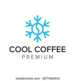 cool coffee logo icon vector template