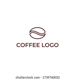 Cool coffee logo template vector