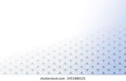Cool color Japanese pattern background illustration material