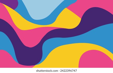Cool Colorful Abstract Background Design - Vector