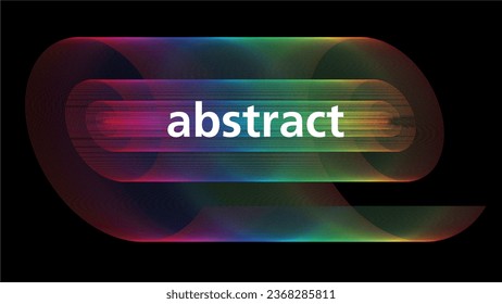 Cool bunter abstrakter Hintergrund mit Regenbogen Neonfarben. Dimension 16:9. Vektorgrafik.