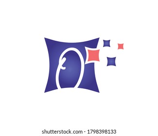 Cool colorful logo design of letter O