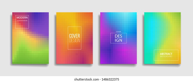 cool and colorful mosaic pattern background design for cover poster flyer brochure banner. bright vivid color vector background.