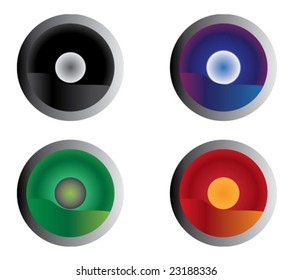 Cool colorful orbs for web. Vector.