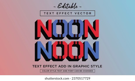 Cool colors combination modern style text effect