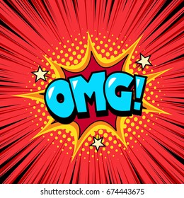 Cool comic book speech bubble background, halftone effect