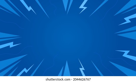 Cool comic-themed background with a combination of light blue and dark blue, suitable for magazine covers, poster covers, super heroes, banners, and so on