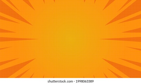 Cool comic-themed background with a combination of yellow and orange, suitable for magazine covers, poster covers, super heroes, banners, and so on.