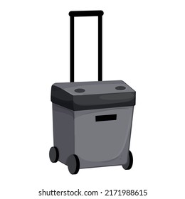 cool cooler box cartoon. cool cooler box sign. isolated symbol vector illustration