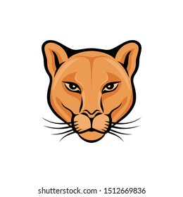 The Cool Cougar Head Vector