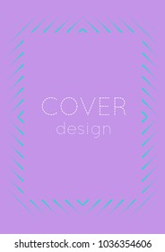 Cool cover  template. Minimal trendy vector with halftone gradients. Geometric cool cover template for flyer, poster, brochure and invitation. Minimalistic colorful shapes. Abstract illustration.